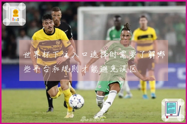 世界杯下注入口选择时需要了解哪些平台和规则才能避免误区