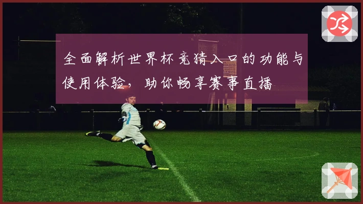 全面解析世界杯竞猜入口的功能与使用体验，助你畅享赛事直播